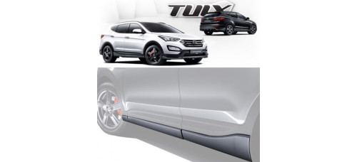 mobis side skirts kit for hyundai santa fe dm 2012-15